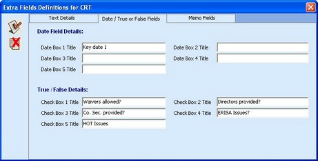 crt - date and checkbox detail