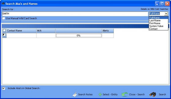 Search AKA Name